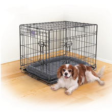Hammertone Grey Steel Mobile Pet Crate